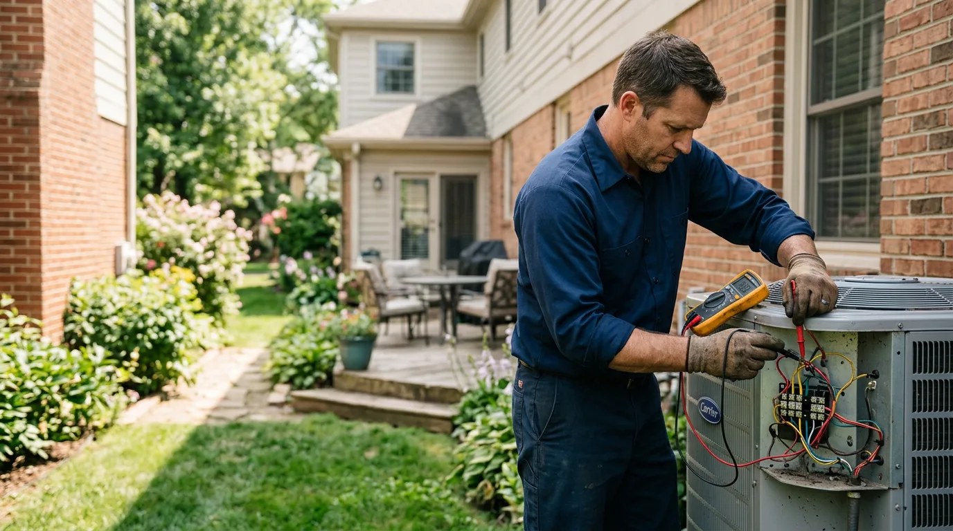 HVAC technician working near Langston, OK